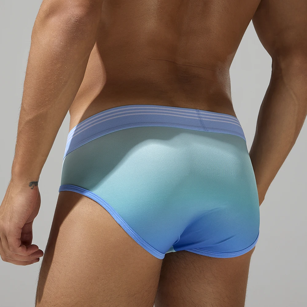 Seobean-men\'s sexy gradient colors brief, new design