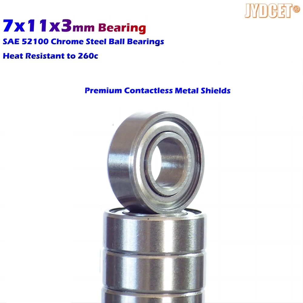 

MR117 Deep Groove Ball Bearing 7x11x3mm Double Sealed Bearing Steel P0 Deep Groove Rolling Bearings