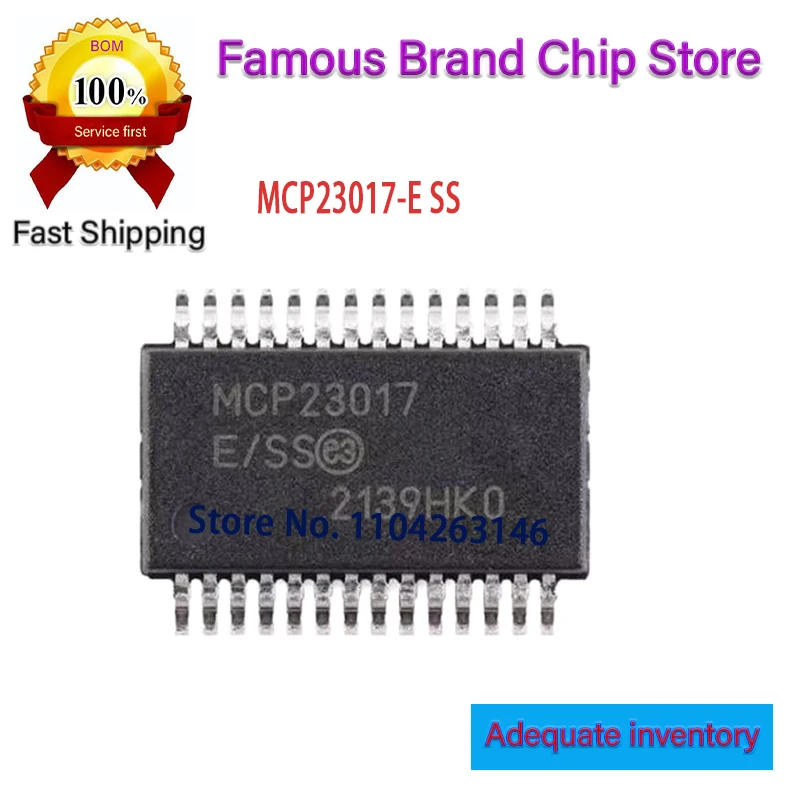 10Pcs Mcp23017-E/Ss…