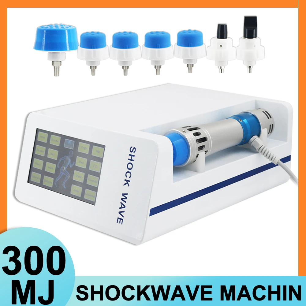 300MJ Shockwave Therapy Machine For ED Treatment Pain Relief Shock Wave Instrument Muscle Pain Plantar Fasciitis
