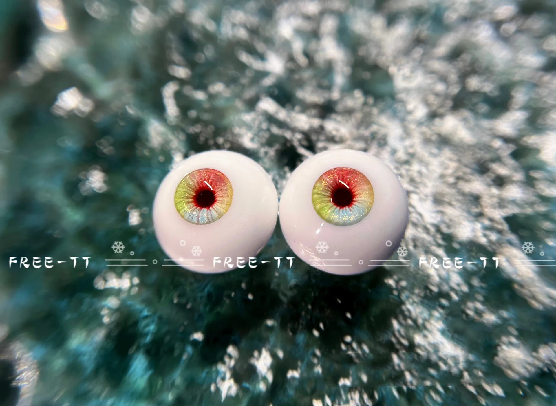 Doll Accessories Resin Eyes Safety Eye “ Mermaid” , Handmade 1/4 1/3 BJD Eyeball Toys Free Shipping