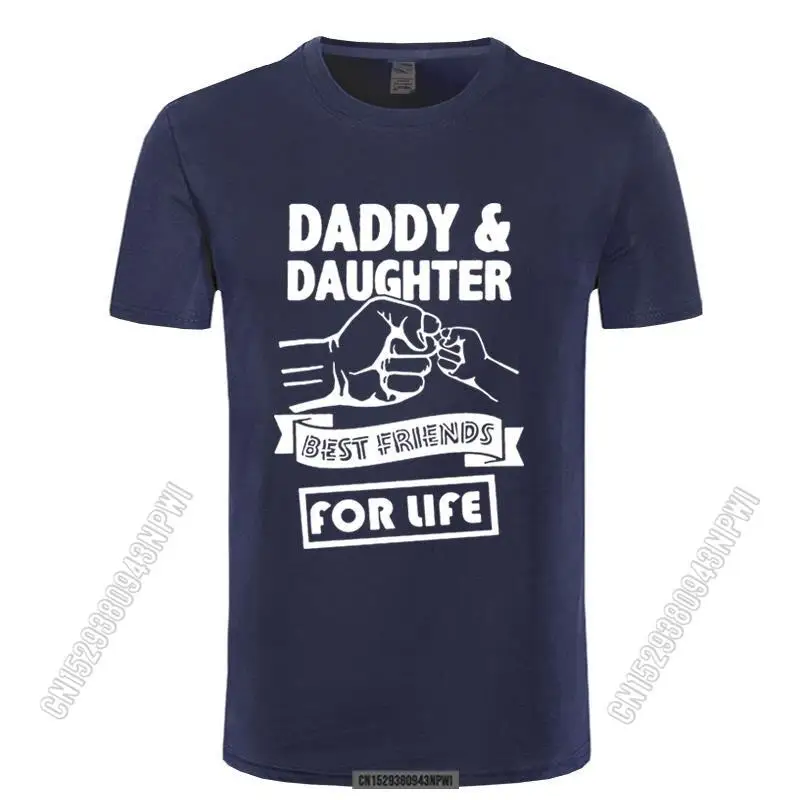 

Daddy And Daughter Best Friends For Life Fathers Day Tees Dad Gift Funny Print Cotton O-Neck Stylish Chic T-Shirts Top Plus