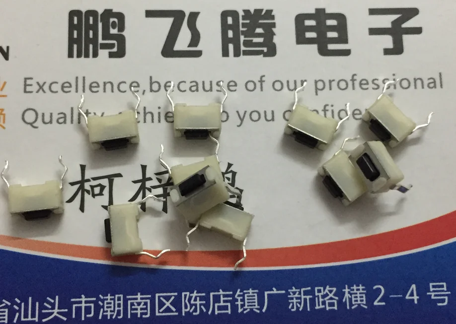 

10PCS/lot TL1107AF130WQ U.S. E-SWITCH straight plug 2-pin touch switch 3.5*6*4.3 display button micro movement
