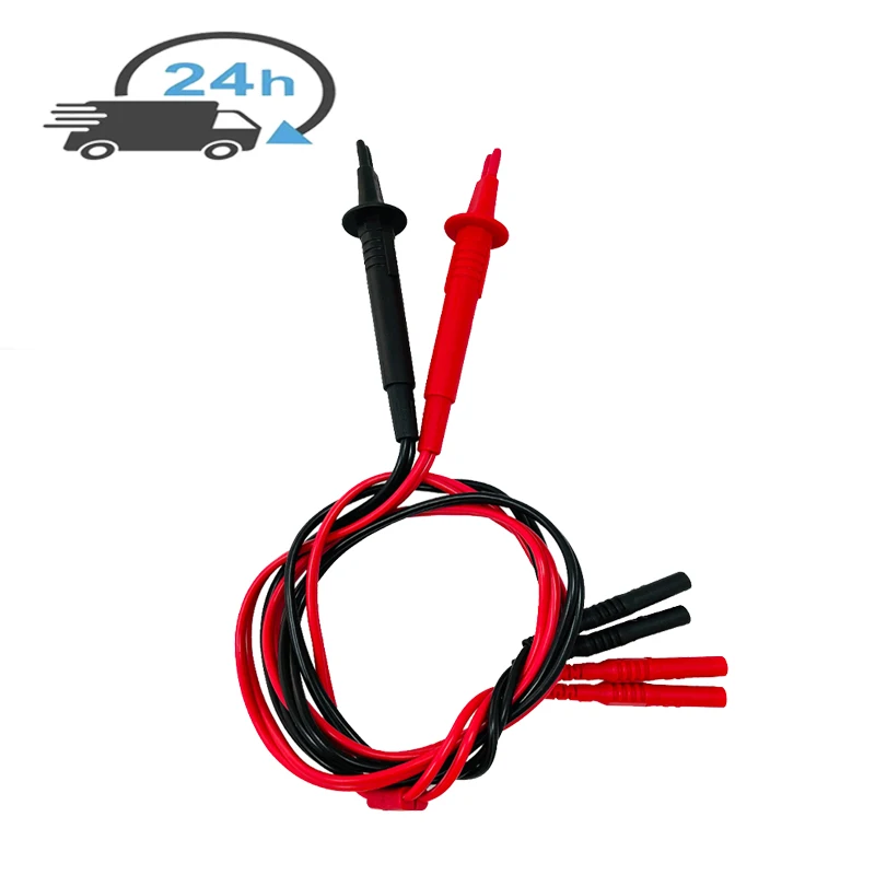 Tips For Multimeter Kelvin Test Bottom Resistance 4-Wire Spring NIB Telescopic Probe 4Mm Banana Plug Kelvin Probe