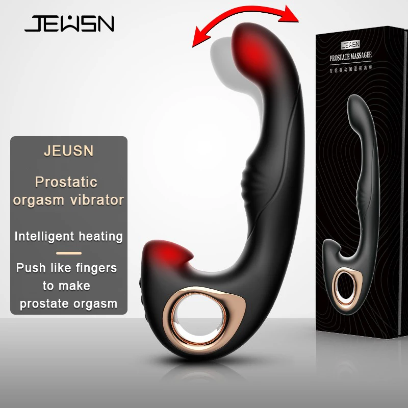 Jeusn masaje de próstata masculino tapón Anal vibrador juguetes sexuales Control de calefacción tapón Anal para hombre estimular la próstata