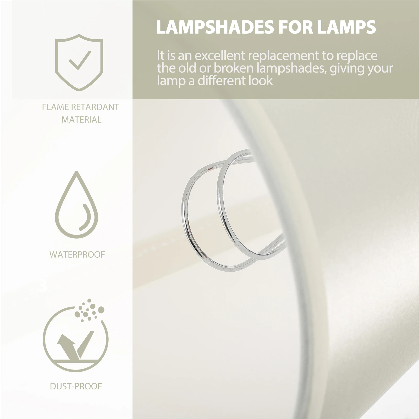 

Fabric Lampshade 12 Inch Round Cloth Lamp Cover For Table Floor Bedside Lamp Home Office Chandelier Wall Light Shade