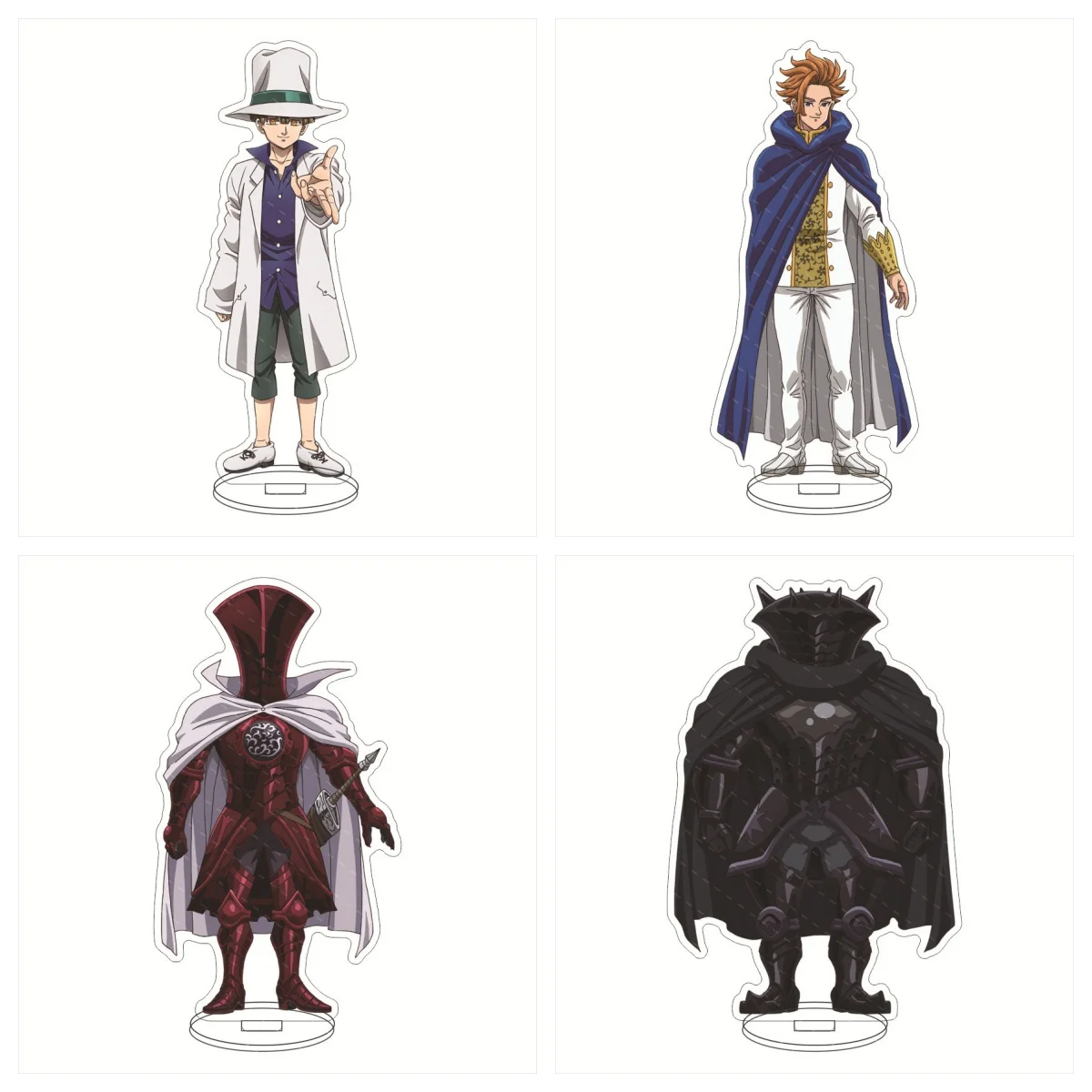 Anime cuatro caballeros del Apocalipsis soporte acrílico modelo Percival Nasiens Anghalad Donny figuras decoración de escritorio accesorios regalos 15cm
