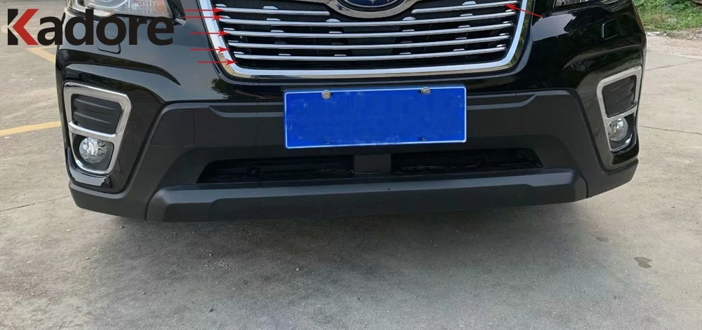 

Для Subaru Forester SK 2019 2020, хромированная передняя центральная решетка автомобиля, крышка гриля, накладка, гоночные грили, литье, декоративная полоса, аксессуары