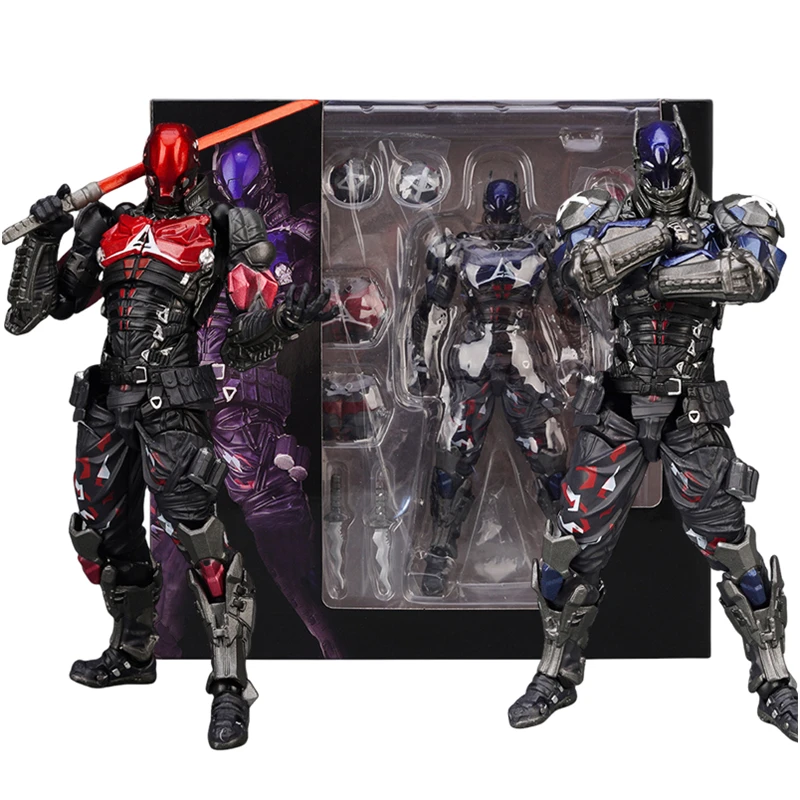 AMAZING YAMAGUCHI Arkham Knight Batman Action Figure Red Hood