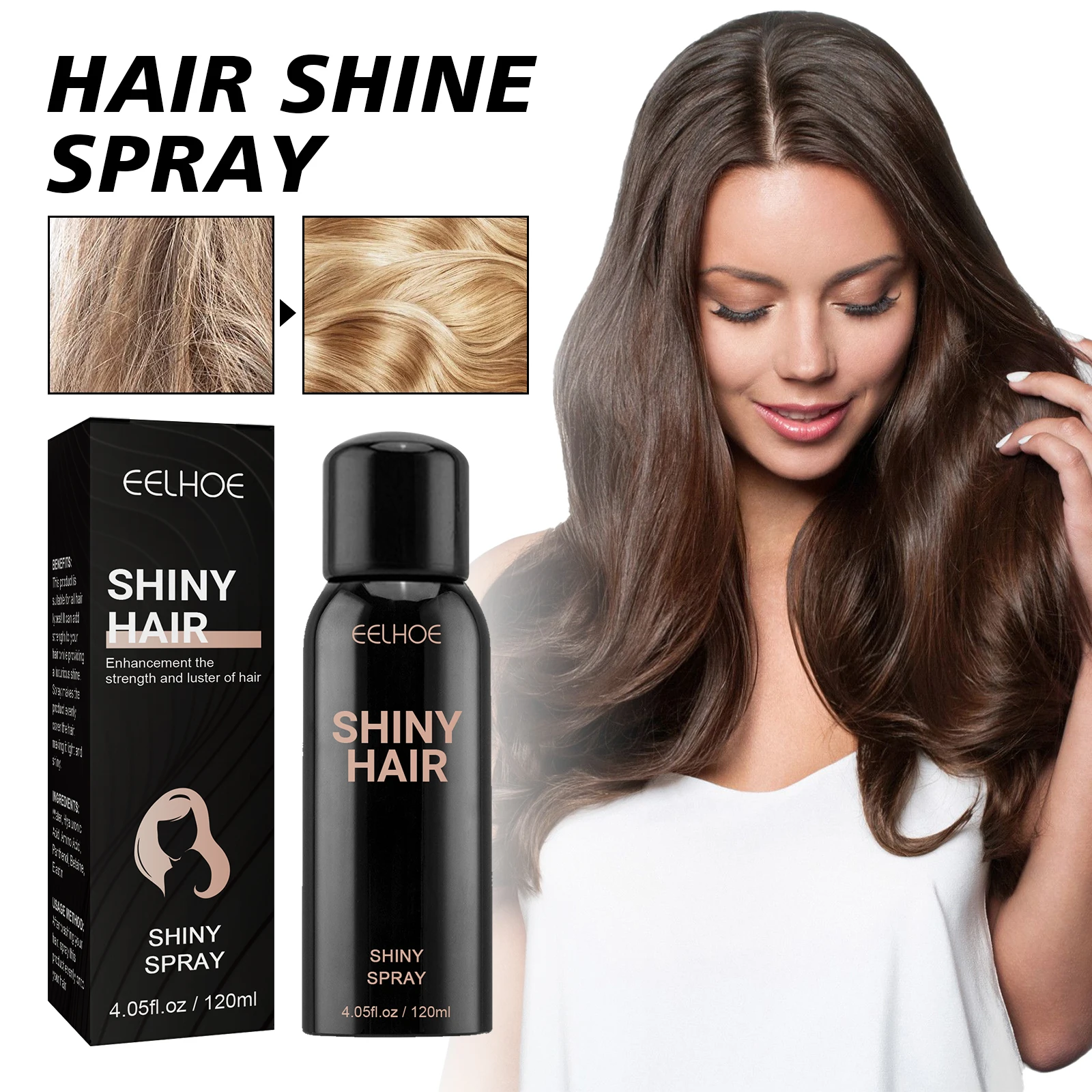 Glänzende Haar Halten Spray Haar Gebäude Faser Applikator Haar Fixierung Spray Haar Halten Spray Wasser Salon Haar Styling Produkt