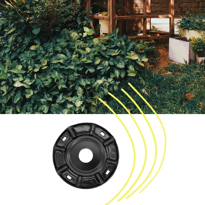 Cabeça universal para cortador de grama, escova para cortador de grama, roda de fio de aço sólido, resistente ao desgaste, jardim, cortador de escova
