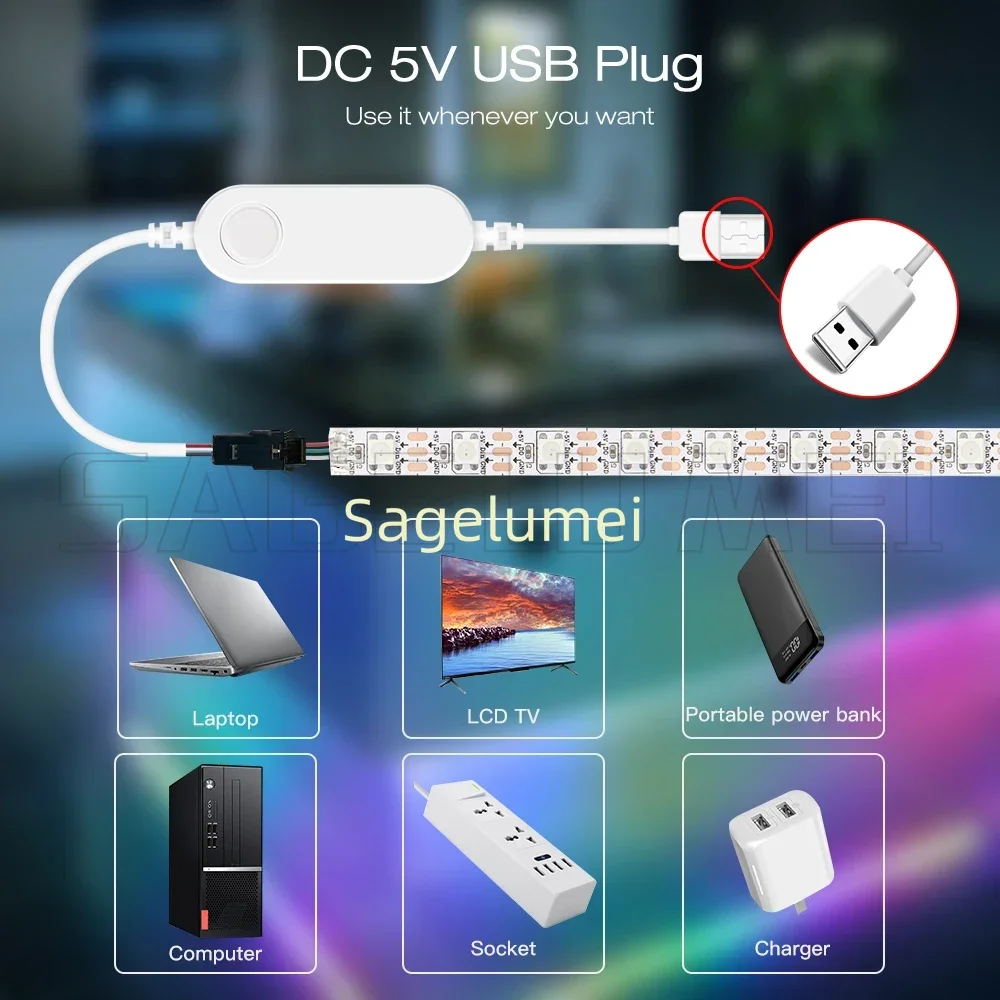 WLED ESP8266 Mini LED Controller DC 5V-12V-24V USB RGB IC Digital Dynamic Lights For WS2811 WS2812 WS2812b SK6812 WS2815 Strip - Image 4