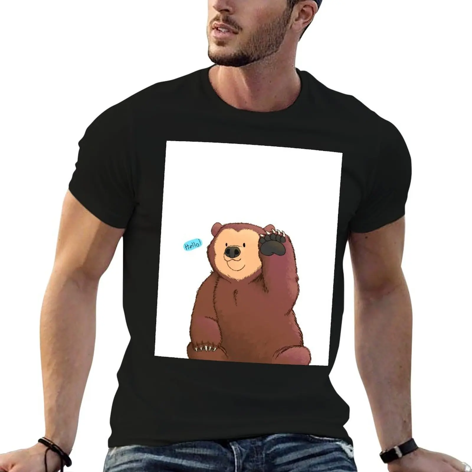 

Hello Bear T-Shirt basketball graphic tees graphic tee shirt shirts graphic t shirts men