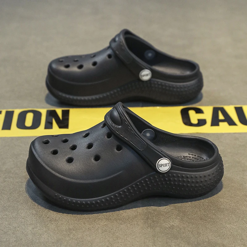 Children's Summer Beach Sandals Casual Garden Clogs Outdoor Wide Toe Cross Sandals for Ladies Non Slip House Shower Slippers