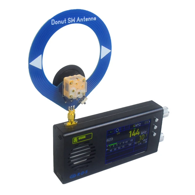 TEF6686 Radio Receiver All Band FM/MW/Shortwave /LW Radio Portable Handheld Radio With Donut Antenna B