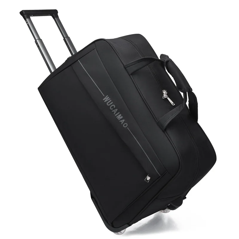 

Large Capacity Travel Bag Trolley Bags With Wheels Oxford Waterproof Rolling Luggage Travel Suitcase Handle Bag Wheeled Bags