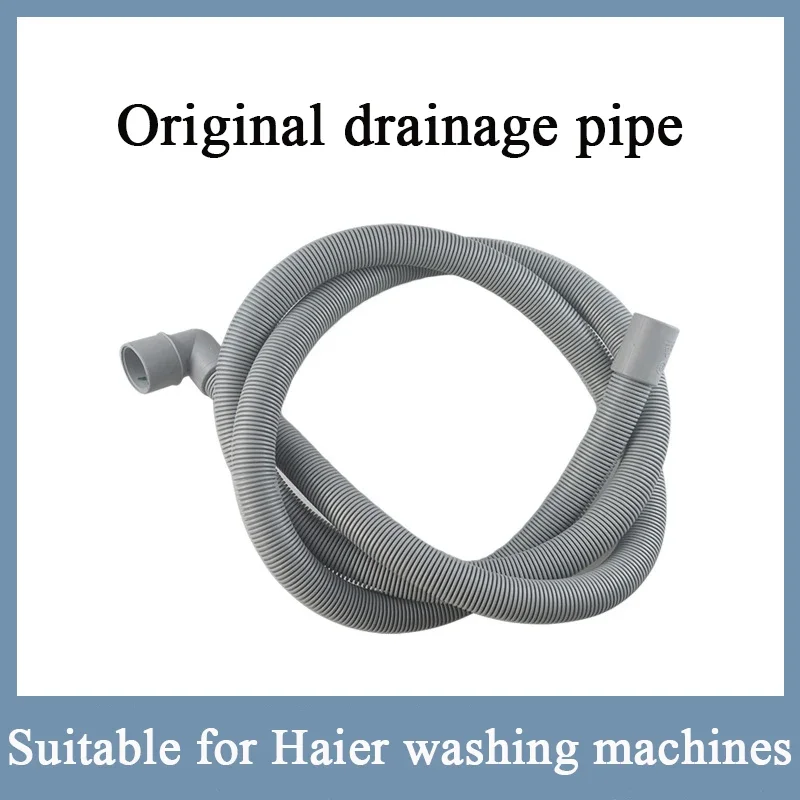 1.95m For Haier Washing Machine Original Drainage Pipe Extension Pipe Original Machine Tube Flexible Plastic Water Outlet Hose