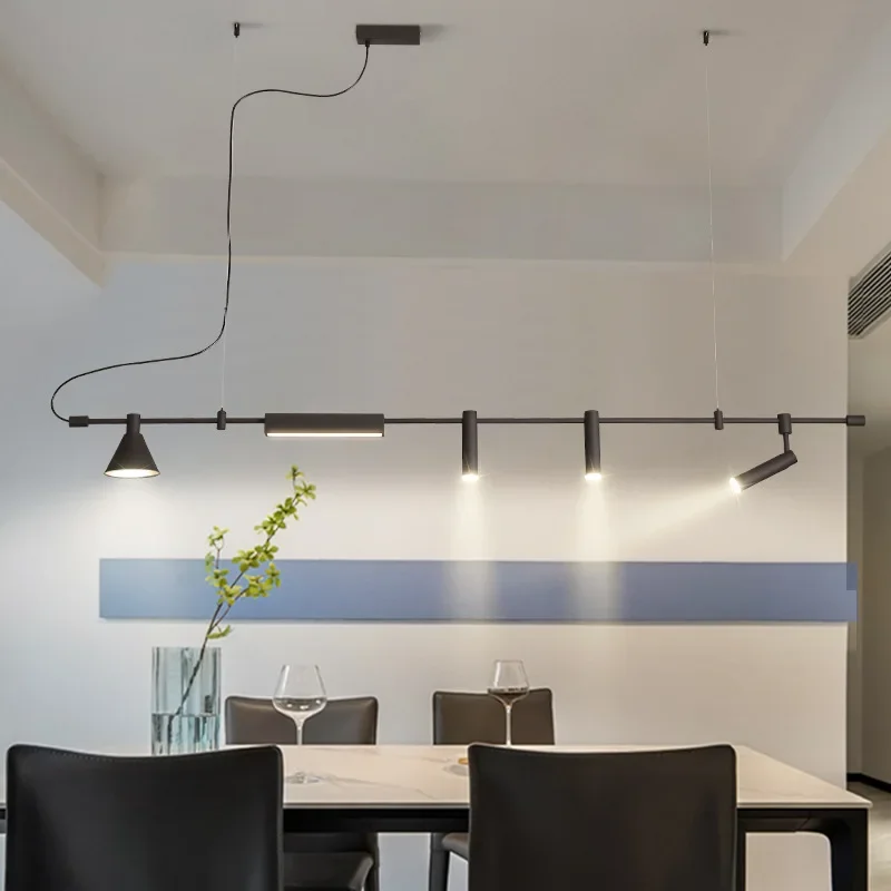 

No Main Lamp Long Strip Collective Spotlight Simple Personalized Restaurant Designer Artistic Bar Office Home Lighting Fixtures