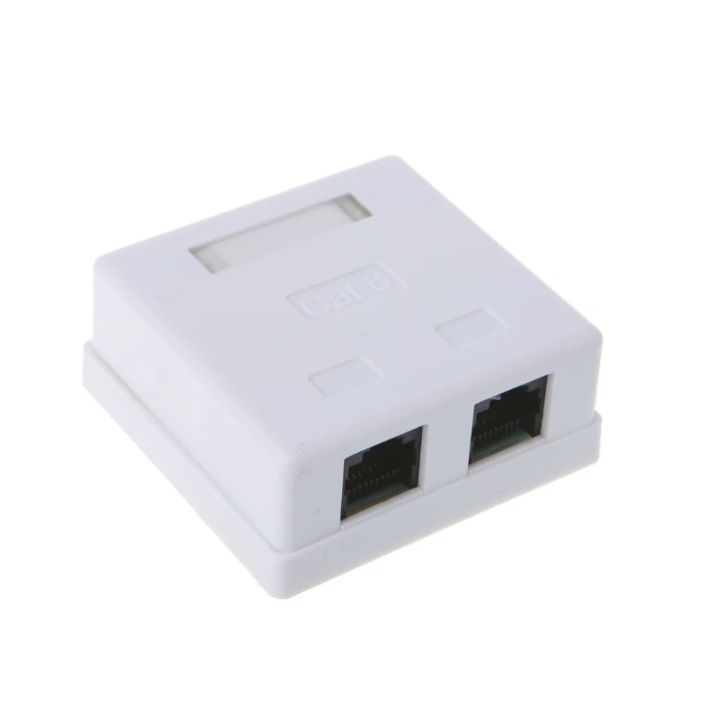 2 ports Rj45 pour boîtier connecteur réseau 6 Cat6 adaptateur coupleur RJ45 en ligne