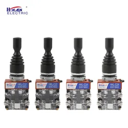 Hongkai 22mm Industrial Master Monolever Joystick Switch 2 4Way Position Self Locking Latching Momentary Cross Switch 2 4NO