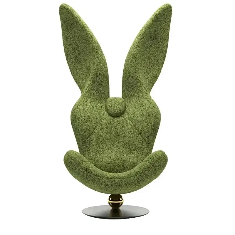 

Nordic creative rabbit chair, single antique light luxury creative rotatable sofa chair
