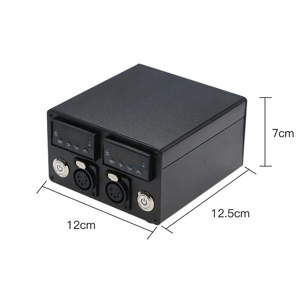 Electric Digital Dual PID Controller with 5 Pin XLR Male Plug and Power Cable