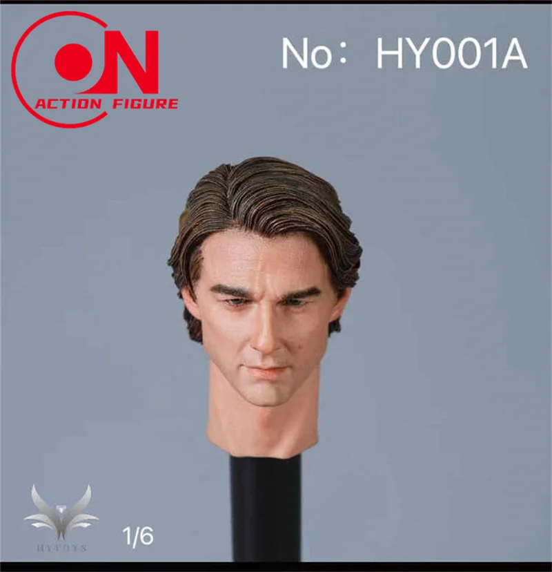 1/6 Scale Hongyi HY001A Tom Cruise Head Sculpt Carving Model Fit 12-inch Male Soldier Action Figure Body Dolls