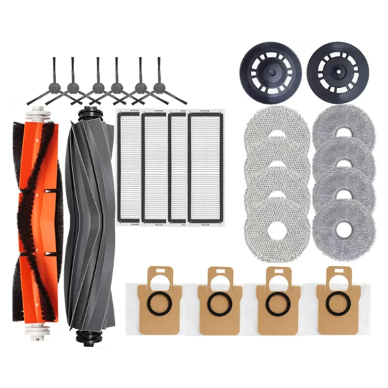 YCOC-26PCS استبدال أجزاء ل Xiaomi Dreame L30 الترا الروبوتية مكنسة كهربائية الجانب الرئيسي فرشاة فلتر HEPA ممسحة وسادة كيس لجميع الغبار