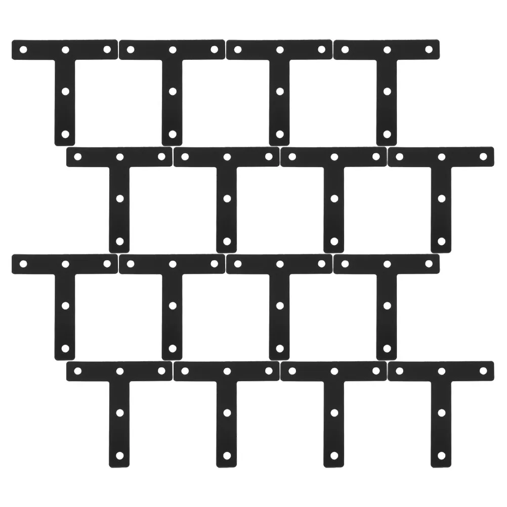 

30 Pcs T-shaped Corner Code Shelving Furniture Floating Shelf Bracket Mend Repair Board