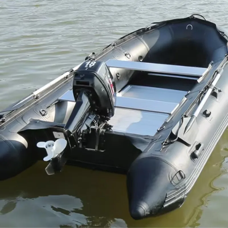 

3.3M Thickened Stormboat Fishing Boat Rubber Boat Emergency Rescue Aluminum Alloy Bottom Inflatable Fishing Boat