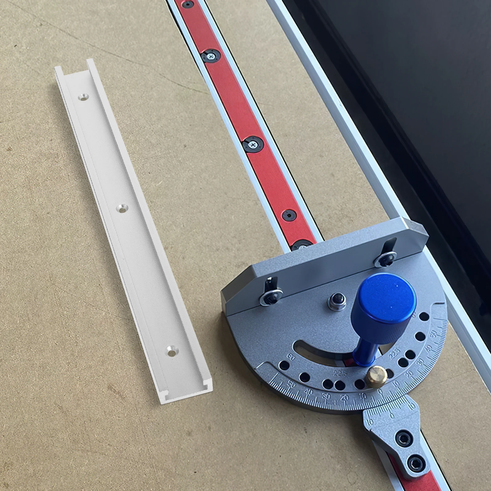 

Aluminum Alloy T Track 0.3M Silver Slide Rail for Woodworking Sturdy Guide Rail Extrusion Track Reliable