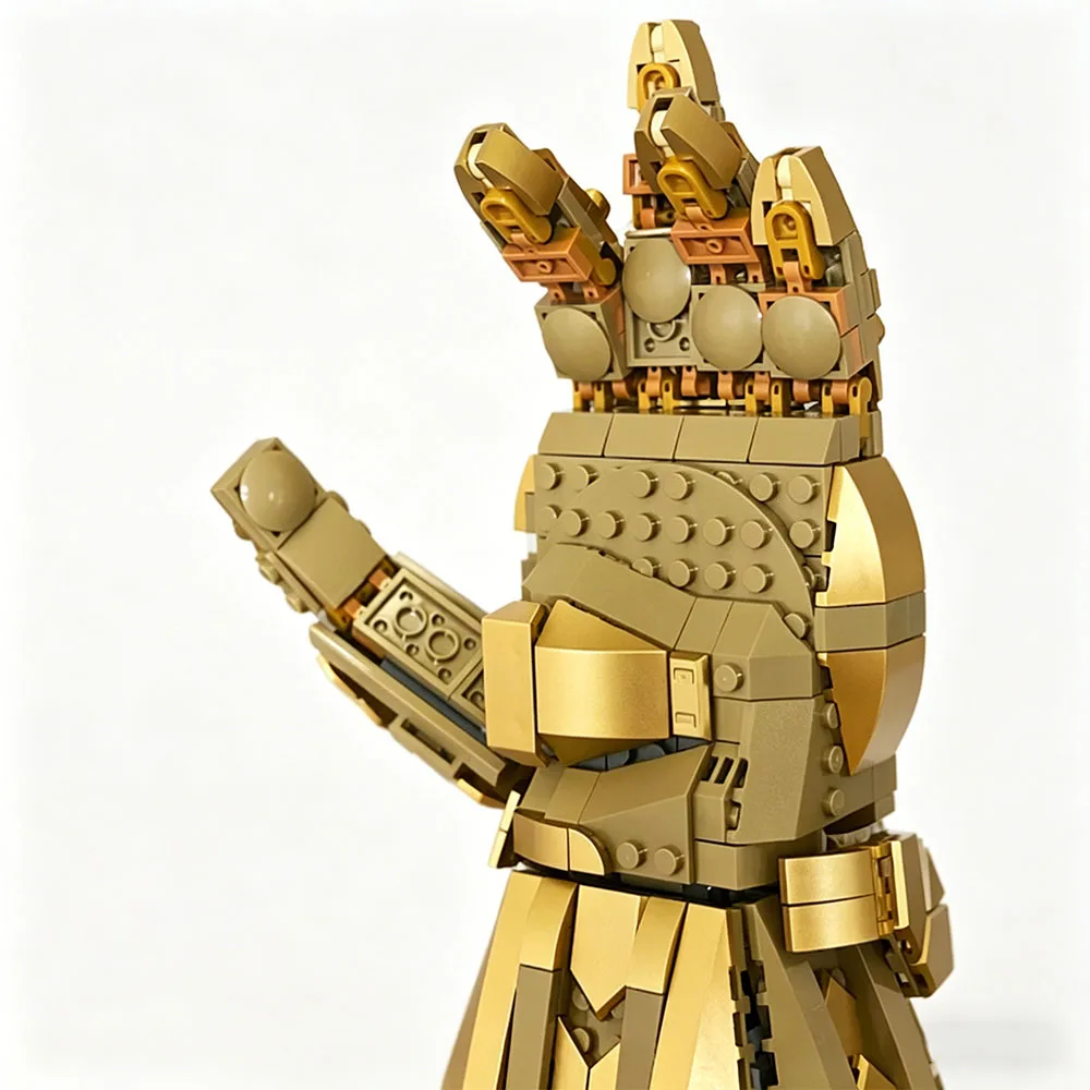 MOC Infinity Stone Handschuhe 589 Teile Montierbare Heimdekoration Zubehör Geeignet für Feiertags- und Partygeschenke – Detail 1