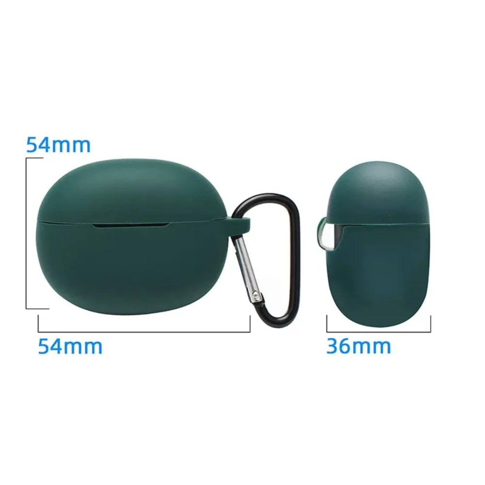 Casing Silikon Tahan Debu Penutup Bud Anti Jatuh Dapat Dicuci Casing Pelindung Earbud Warna Solid untuk Realme Buds T100 Rumah/Perjalanan