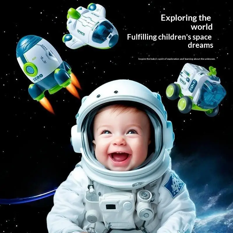 Space Exploration Toy Set Safe BPA Free Educational Imagination Development Toy for 2-3 Year Old Toddlers