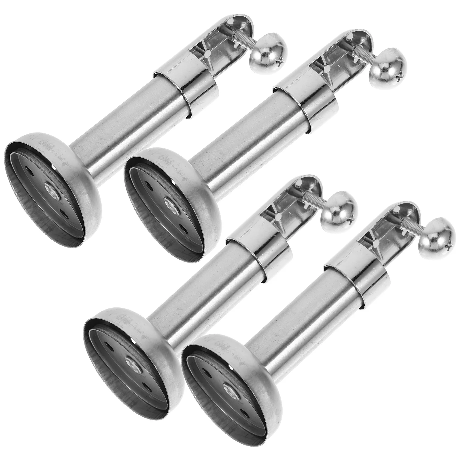 4 قطعة الفولاذ المقاوم للصدأ التقسيم المشبك قدرة تحمل قوية المرحاض التقسيم دعم القدم مرحاض الأجهزة التبعي