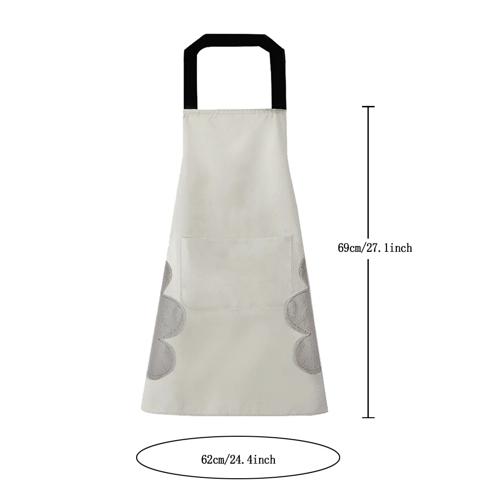 Personalized Kitchen Aprons for Woman Men Grill Apron with Pockets Waiter Hand-Wiping Work Apron Custom Name Studios Uniform