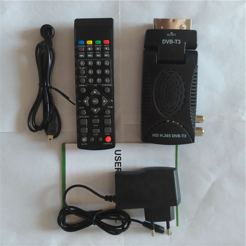Ostark Euro T2 TNT Récepteur Terrestre TDT TDT2 FTA DVB-T2 DVB-C, H265
