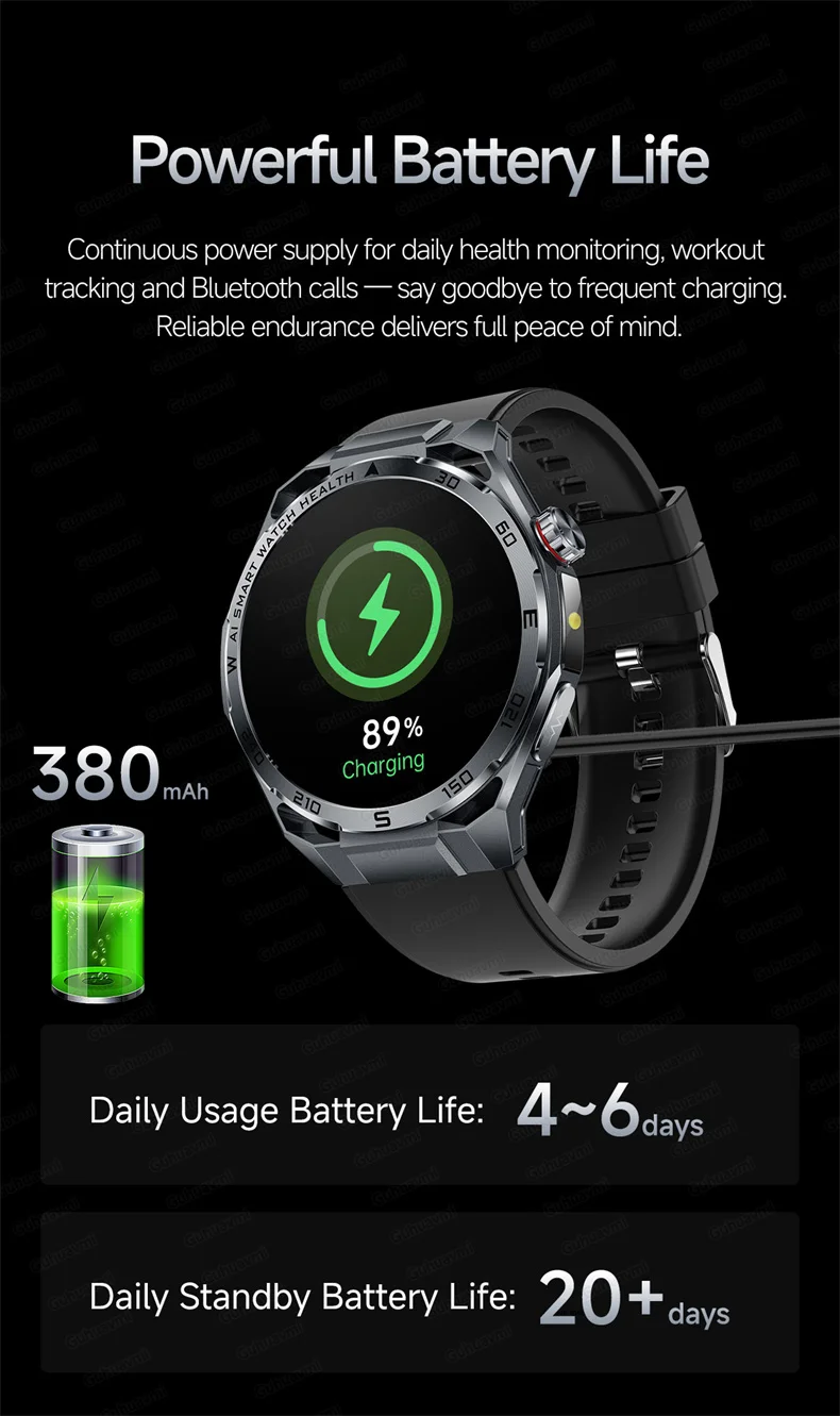 ECG Smartwatch für Herren, Bluetooth-Anruf, Fitness-Tracker, Blutdruckmessung, BO2, Schlafüberwachung, Gesundheits-Smartwatch, Sport, für Android und iOS – Detail 32