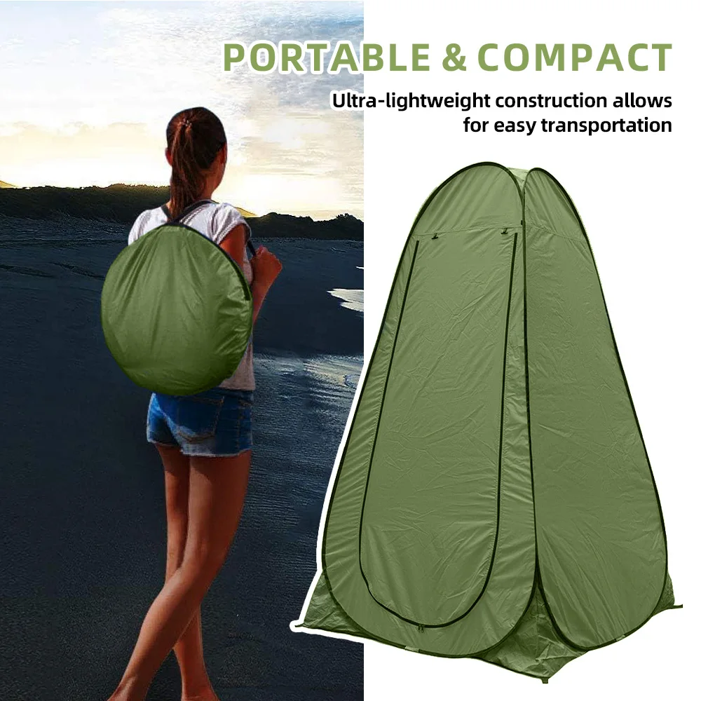 Stand Up Tents for Camping Spacious and Portable Privacy Shelter for Outdoor Toilet Use Quick Showers and Changing Clothes
