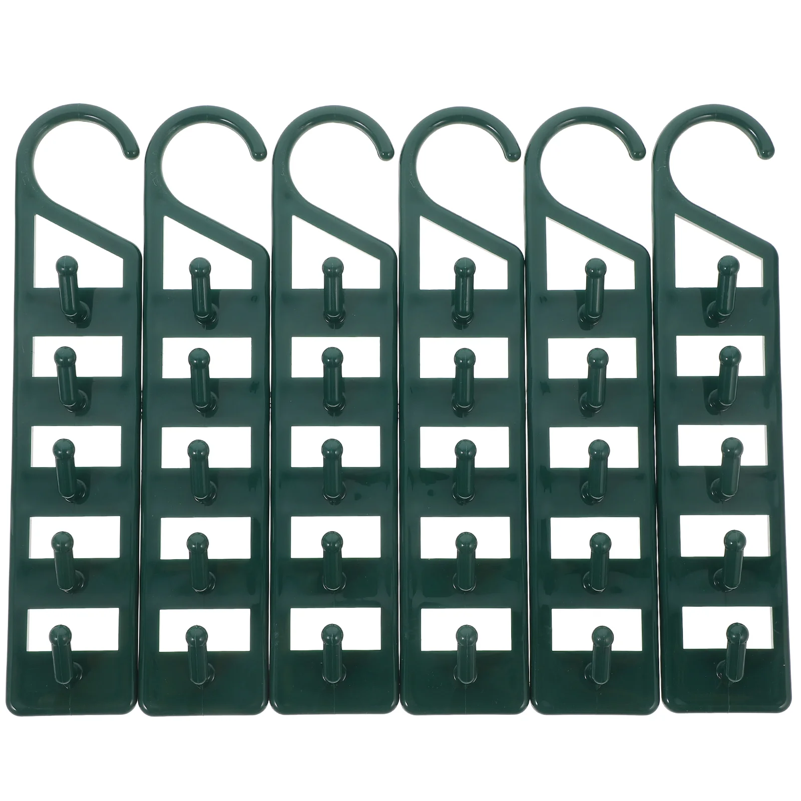 

6Pcs Multi Hangers Space Saving Closet Organizer Heavy Duty Plastic Vertical Hangers for Clothes Dorm Room Storage Hooks Shirts