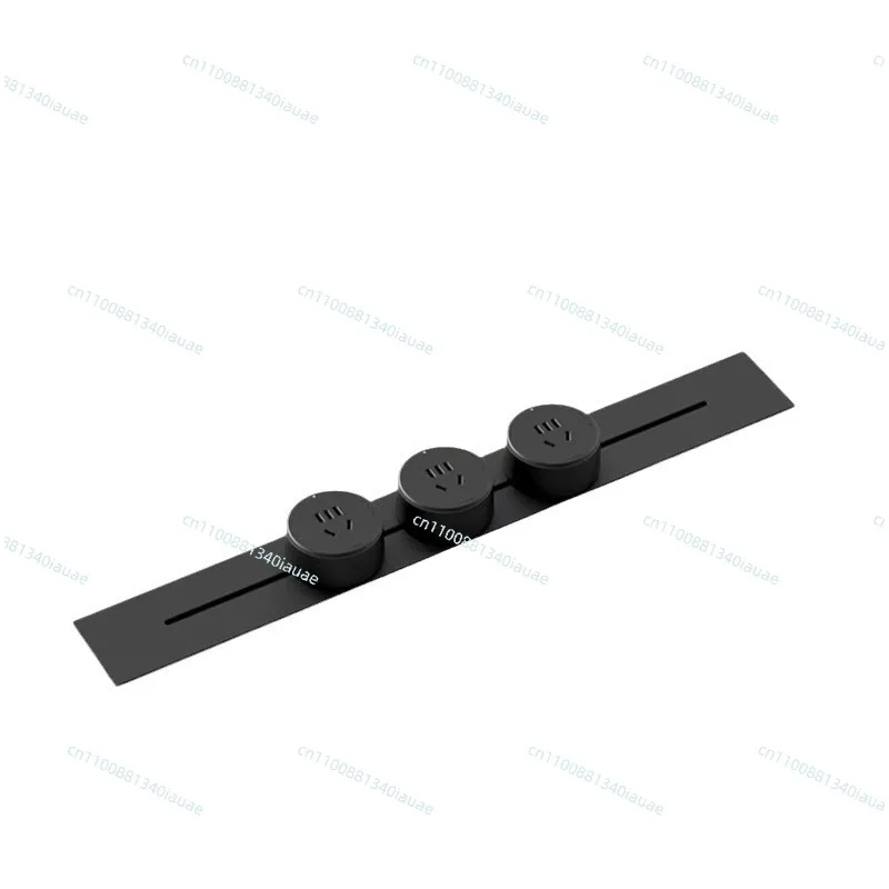 

Living Room Kitchen Side Cabinet Multifunctional Embedded Movable Sliding Power Strip Concealed Track Socket