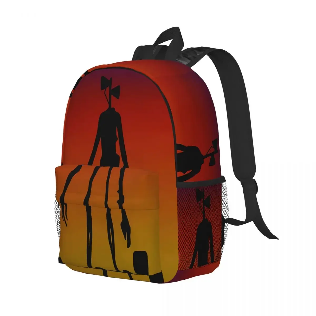 

Cartoon Horror Creepypasta Siren Head Backpack Student Boys Girls BookBag Children School Bag Laptop Shoulder Bags for Men Women