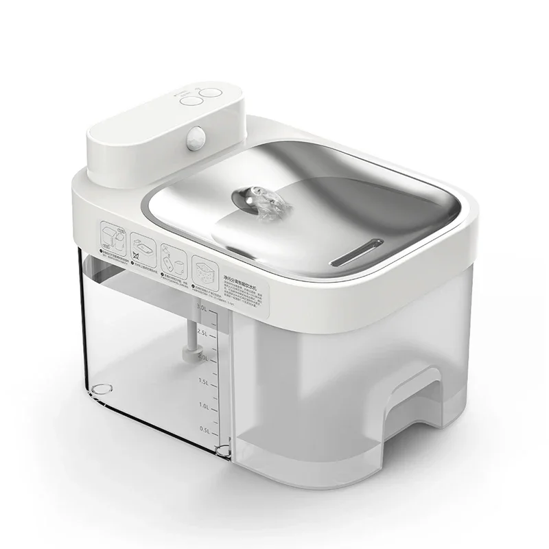 CANBOUN New Style Pet Water Dispenser Intelligent Self Cleaning 3L Large Capacity Induction Control Automatic Pet Water Fountain