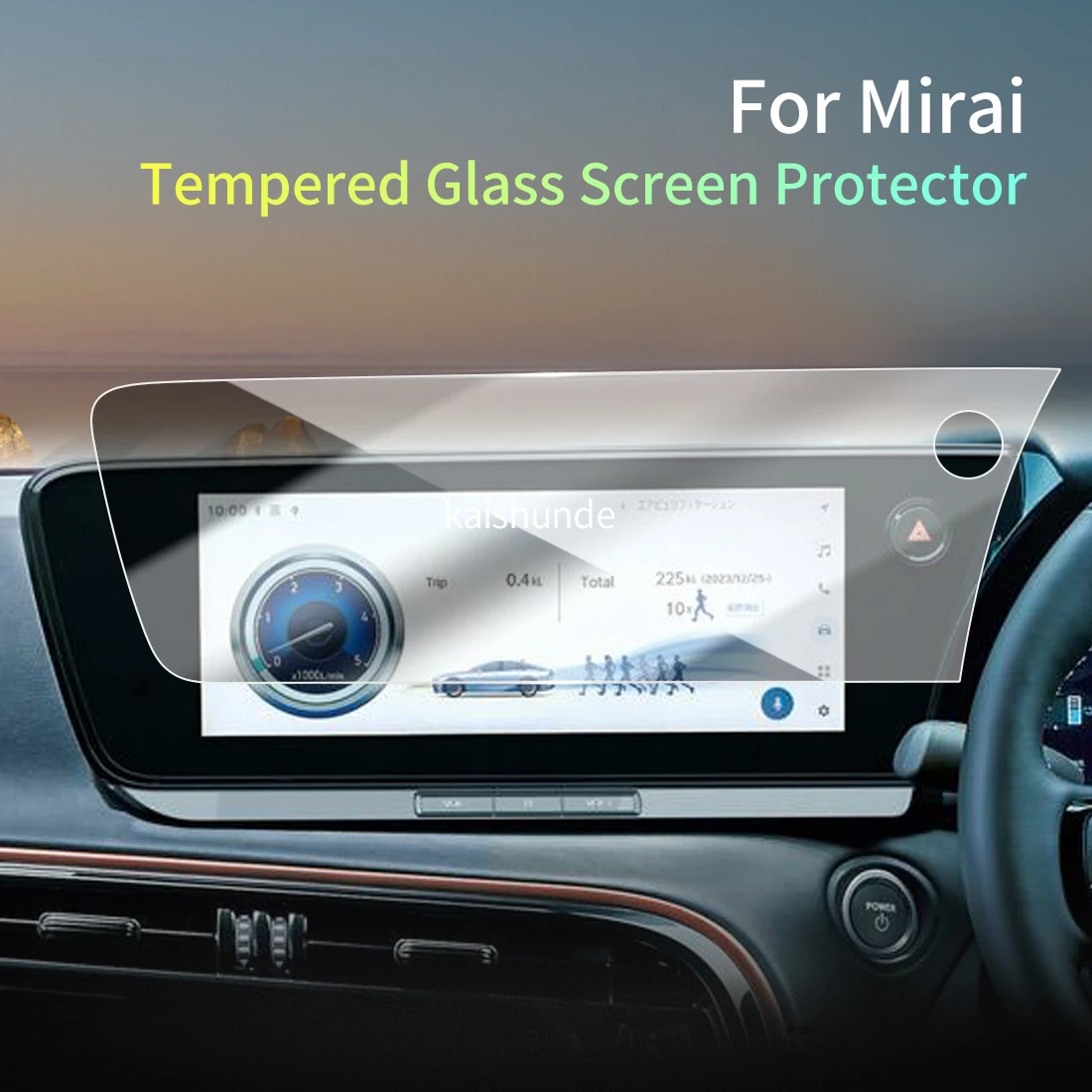

Car Stickers Meters Protector For24 Toyota Mirai RHD Tempered Glass Protective Film Display Navigation Vehicle
