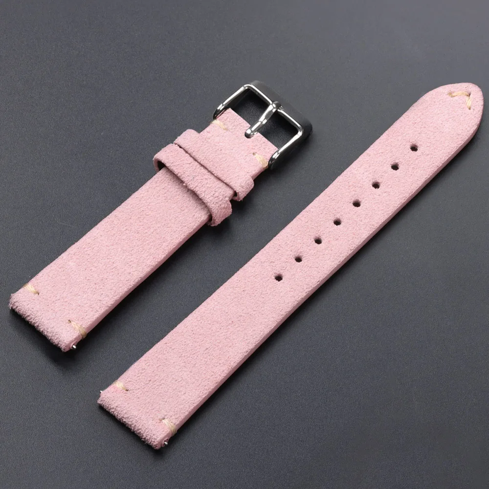 Soft Suede Quick Release Watch Strap for Seiko, 18/20/22mm
