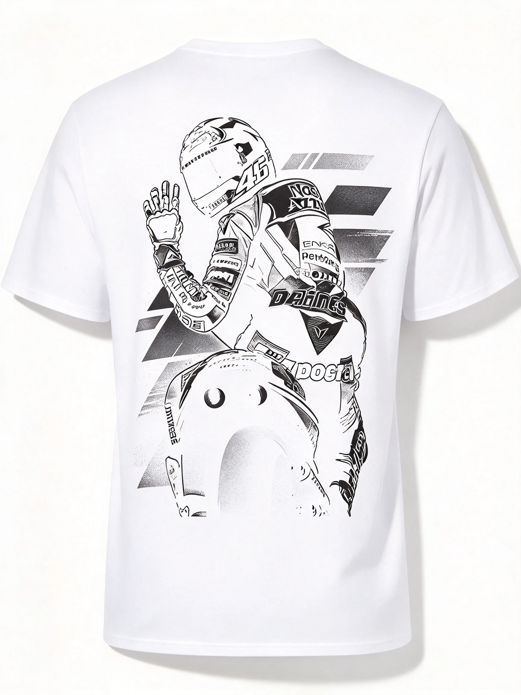 2026 Motorcycle Shock Absorber Modified T-shirt Cotton Casual Trendy Brand Men's Clothing Women's Car Club Summer T Shirt
