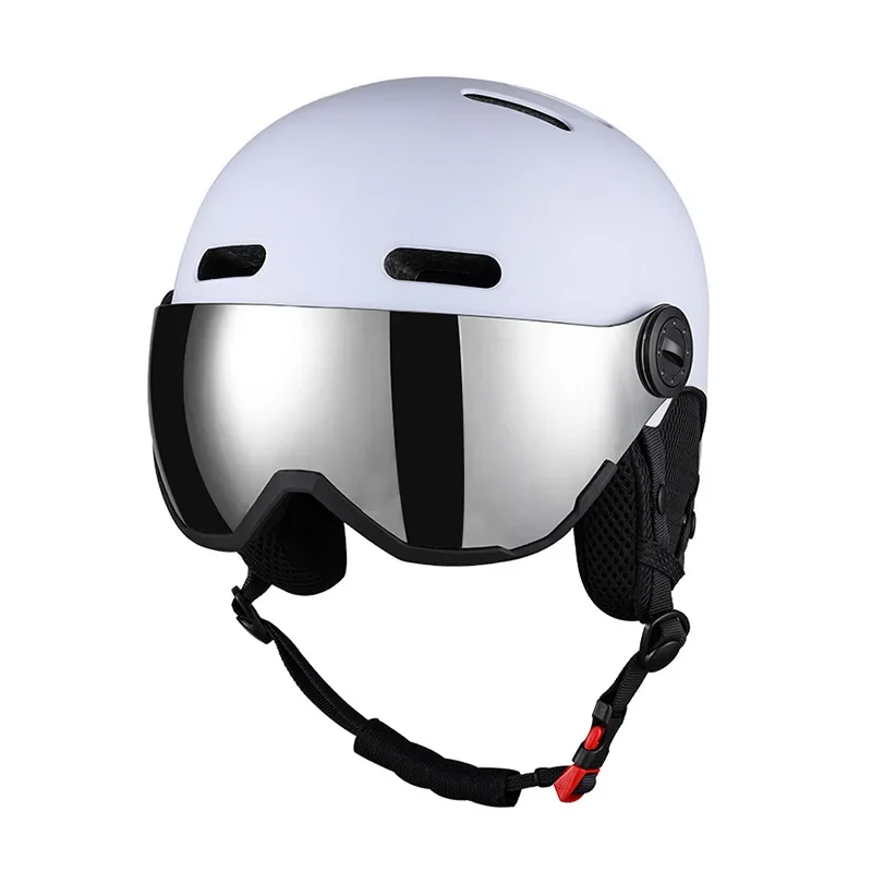 Nuovo casco da sci occhiali da sci integralmente modellato donna uomo caschi da neve antivento sport all'aria aperta sci Snowboard caschi da Skateboard