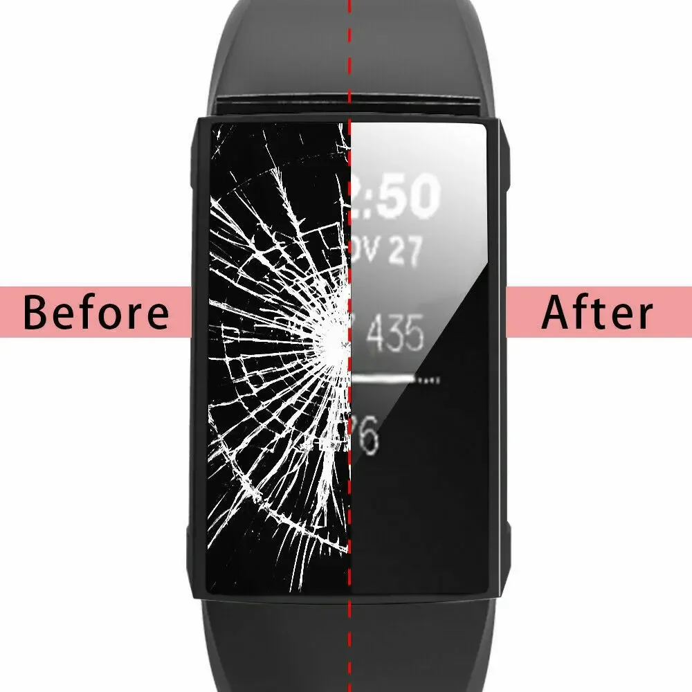 For Fitbit Charge 4 3 Band Plating TPU Protective Case Cover Shell Full Screen Protector Smart Watch Accessories Full Screen