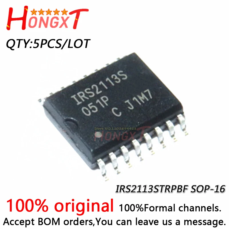 5PCS 100% New IRS2113S IRS2113STRPBF SOP-16.Chipset