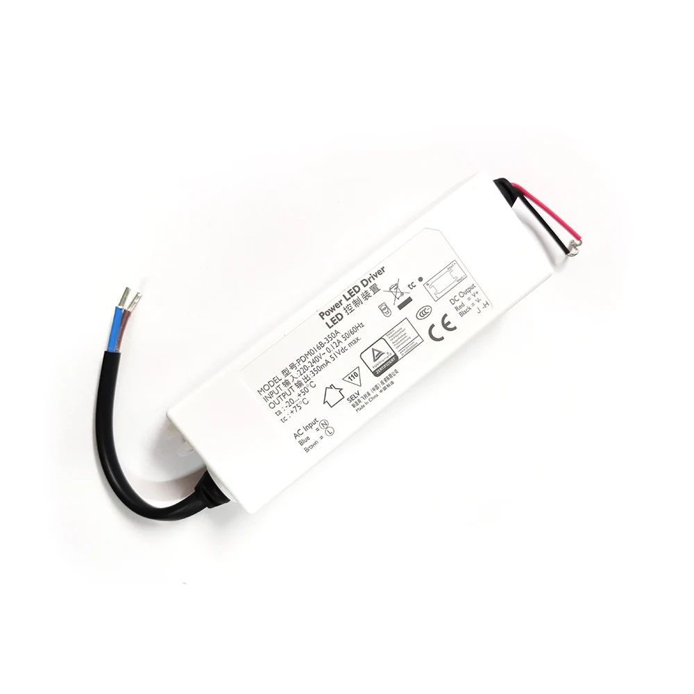 정품 전원 LED 드라이버 PDM016B-350A 입력, 220V-240V, 0.12A 출력, 350mA, 51V, 최대 LED 제어 장치, PDM016B, 350A